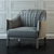 Blossom Armchair: Elegant Design, Italian Craftsmanship 3D model small image 3