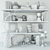 Versatile Shelf Decor Set 3D model small image 3