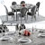 Maison & Louis Dining Set 3D model small image 1