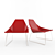 Elegant Elsa Lounge Chair: Ligne Roset 3D model small image 1