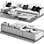 Modern Molteni&C SLOANE Sofa Set 3D model small image 3