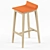 Title: Scandi Chic Low Back Stool 3D model small image 1