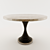 Elegant Spiral Dining Table 3D model small image 1