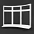 Sleek Window Solution 3D model small image 1