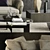 Sleek and Stylish Minotti Sofa Set 3D model small image 2