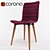 Zuo Modern Jericho Purple Chair 3D model small image 2