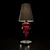 Elegant Barovier & Toso Ran 7180 Table Lamp 3D model small image 1