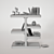 Arteriors Kai Bookshelf: Realistic 3D Model 3D model small image 2