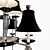 Schonbek Diva 7149 9-Light Chandelier: Elegant Illumination 3D model small image 2