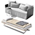 Elegant Comfort: The Eden Sofa Bed 3D model small image 2