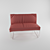  Metallic Sofa: Sleek and modern 3D model small image 1