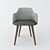 Modern Elegance: Lule Dining Chair 3D model small image 1