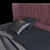 Luxurious Twils Vendome Bed 3D model small image 2