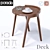 Modern Deck Coffee Table by Porada 3D model small image 1