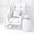 Kelly Hoppen Wing Accent Chair – Chic and Comfortable 3D model small image 3