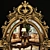 French Louis XV Gilt Oval Mirror 3D model small image 2