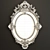 French Louis XV Gilt Oval Mirror 3D model small image 3