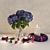 Hydrangea Decor Set: Flowers, Candles & Wreath 3D model small image 2