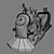 Choo Choo Express Toy Train 3D model small image 2