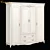 Modern Carpenter Wardrobe: 4-Door 2130x675x2150 3D model small image 1