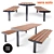 MMcite VERA SOLO: Stylish Table & Bench 3D model small image 1