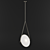 Elegant Rotating Dot Pendant 3D model small image 1