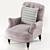 Elegant Barrington Chair 3D model small image 2