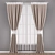 Elegant Window Curtains 3D model small image 1