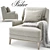 Sophisticated Baker_Anchor Lounge Chair 3D model small image 1