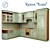 Classic Corner Kitchen Set Klio 3D model small image 1
