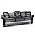 Elegant Classic Sofa 3D model small image 2