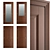 Elegant Massivstyle Interior Door 3D model small image 1