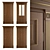 Elite Collection Solid Wood Interior Door 3D model small image 1