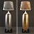 Stylish Silver and Gold Floor Lamp 3D model small image 1