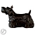 Elegant and Lively Scotch Terrier 3D model small image 2