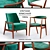 Mid-Century Danish Armchair 3D model small image 1