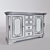 Elegant Auberose Bar Cabinet 3D model small image 3