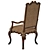 Elegant Canterbury Ebony Arm Chair 3D model small image 2