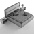 Giorgetti Frame Bed: Timeless Luxury 3D model small image 3