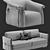 Gamma Alfred Sofa and Charlotte Chair 3D model small image 3