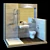 Contemporary Bathroom Collection 3D model small image 1