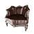 Elegant Vintage Armchair 3D model small image 1