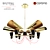 80's Pop King Suspension Lamp 3D model small image 1