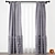 Elegant Drapery Curtains 3D model small image 1