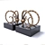 Elegant Ibex Bookend Set 3D model small image 2