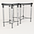 Elegant Cavell Glass Coffee Tables 3D model small image 3