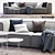 Modern BoConcept Carmo Sofa 3D model small image 1