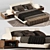 Luxury Minotti Creed Bed 3D model small image 1