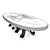 Taylor Llorente GRAND OVAL: Elegant Oval Dining Table 3D model small image 3