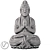  Tranquil Buddha Meditation Statue 3D model small image 1